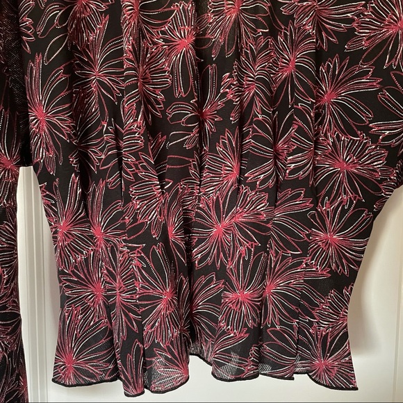 Print Long Sleeve Blouse - Picture 3 of 3